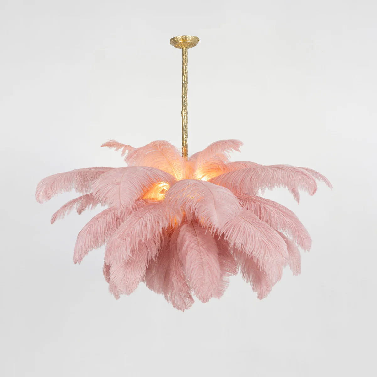 Ostrich Feather Chandelier - Yiarolight