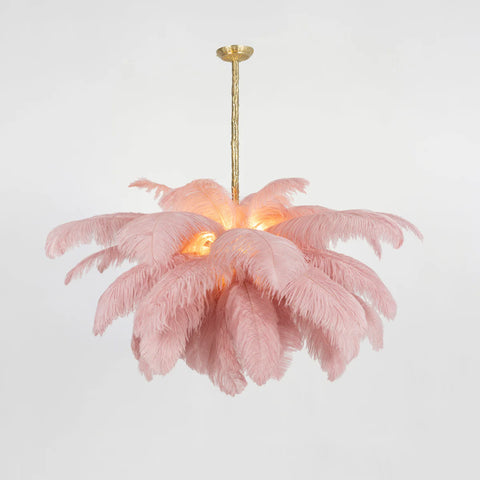Ostrich Feather Chandelier - Yiarolight