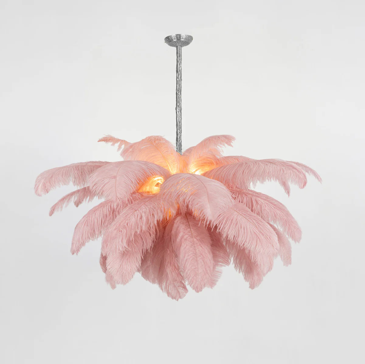 Ostrich Feather Chandelier - Yiarolight