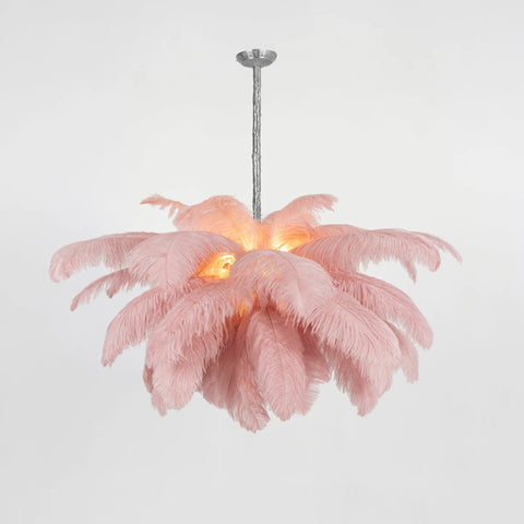 Ostrich Feather Chandelier - Yiarolight