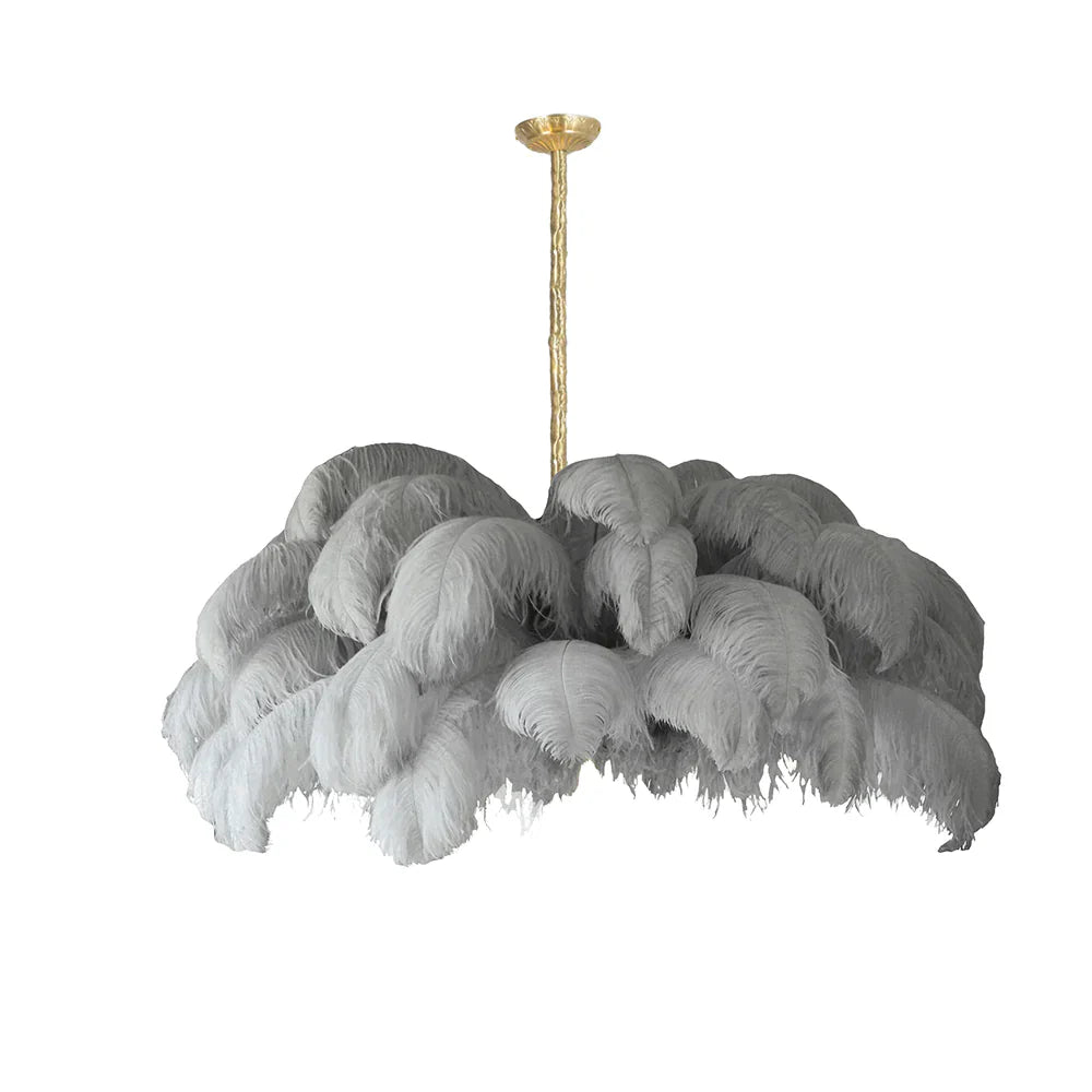 Ostrich Feather Chandelier - Yiarolight