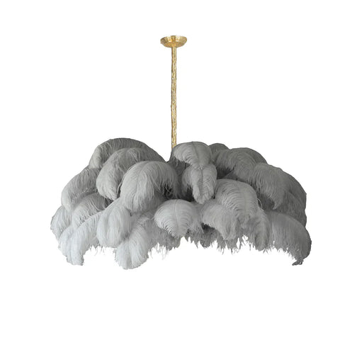 Ostrich Feather Chandelier - Yiarolight