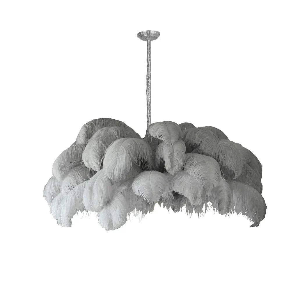 Ostrich Feather Chandelier - Yiarolight