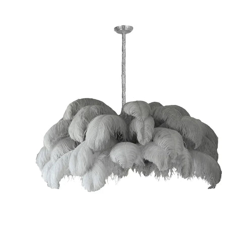 Ostrich Feather Chandelier - Yiarolight