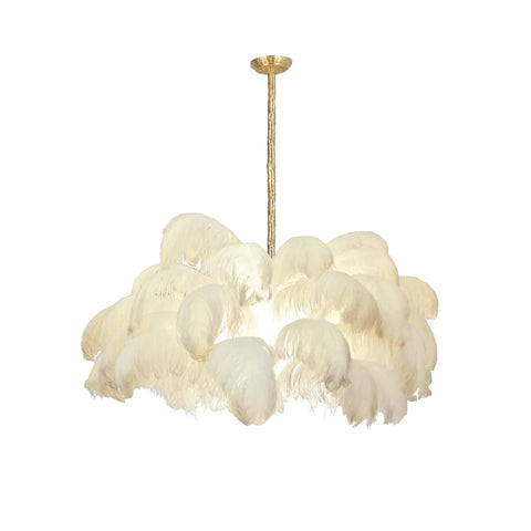 Ostrich Feather Chandelier - Yiarolight