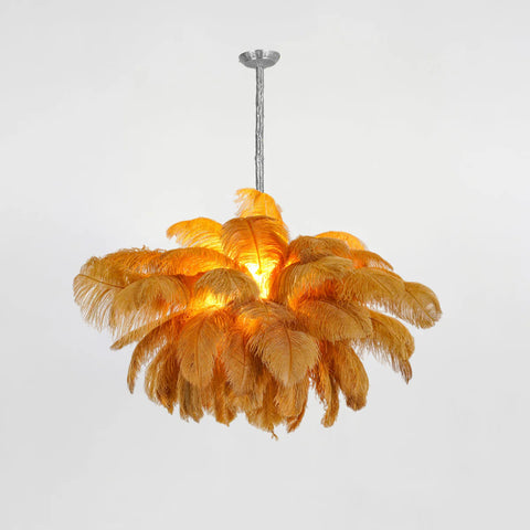 Ostrich Feather Chandelier - Yiarolight