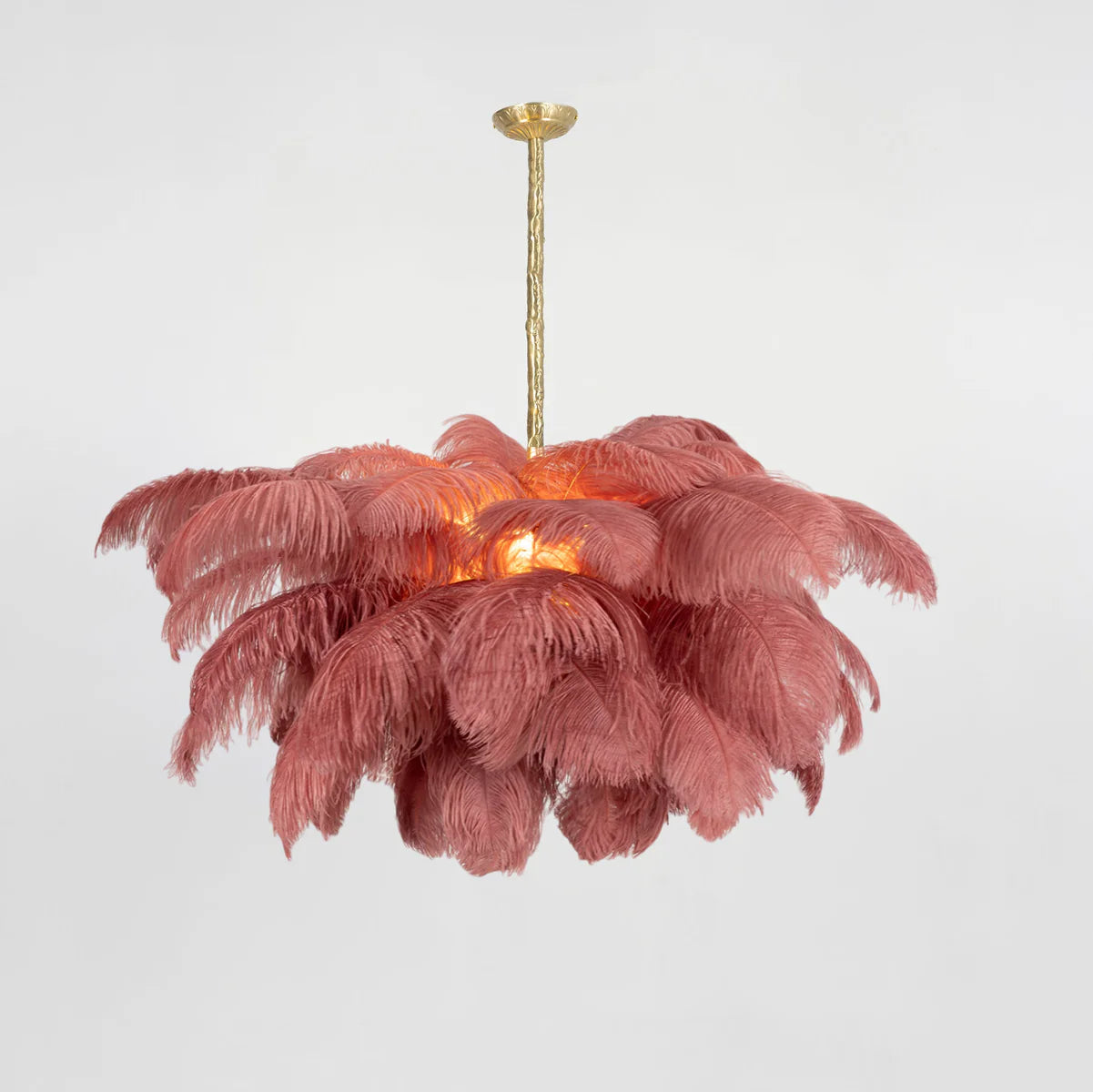 Ostrich Feather Chandelier - Yiarolight