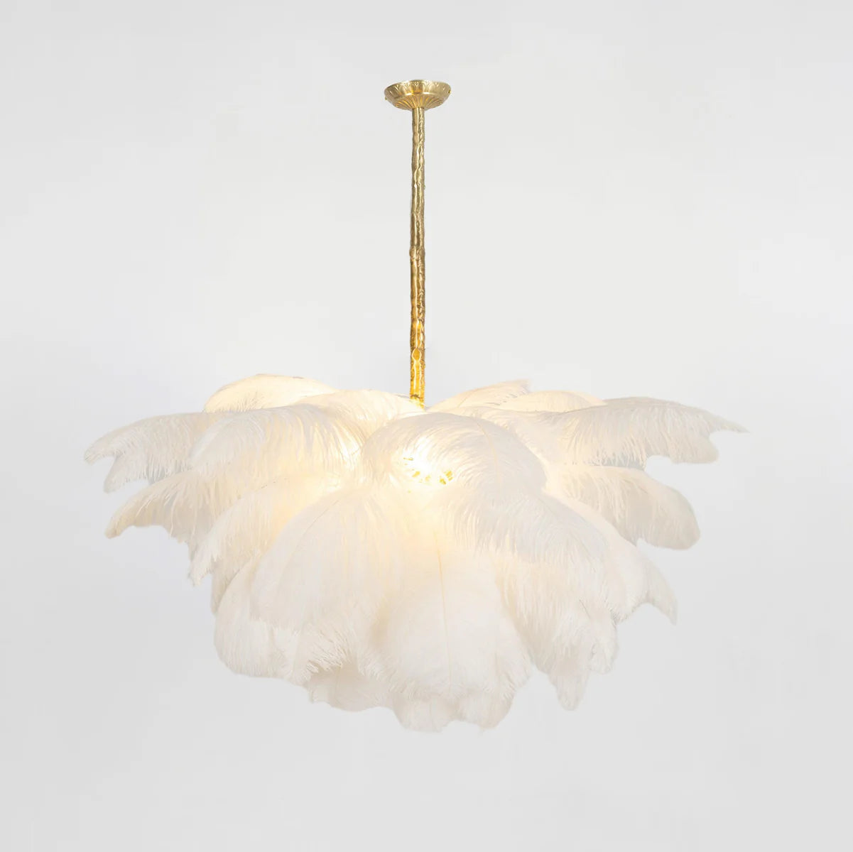Ostrich Feather Chandelier - Yiarolight
