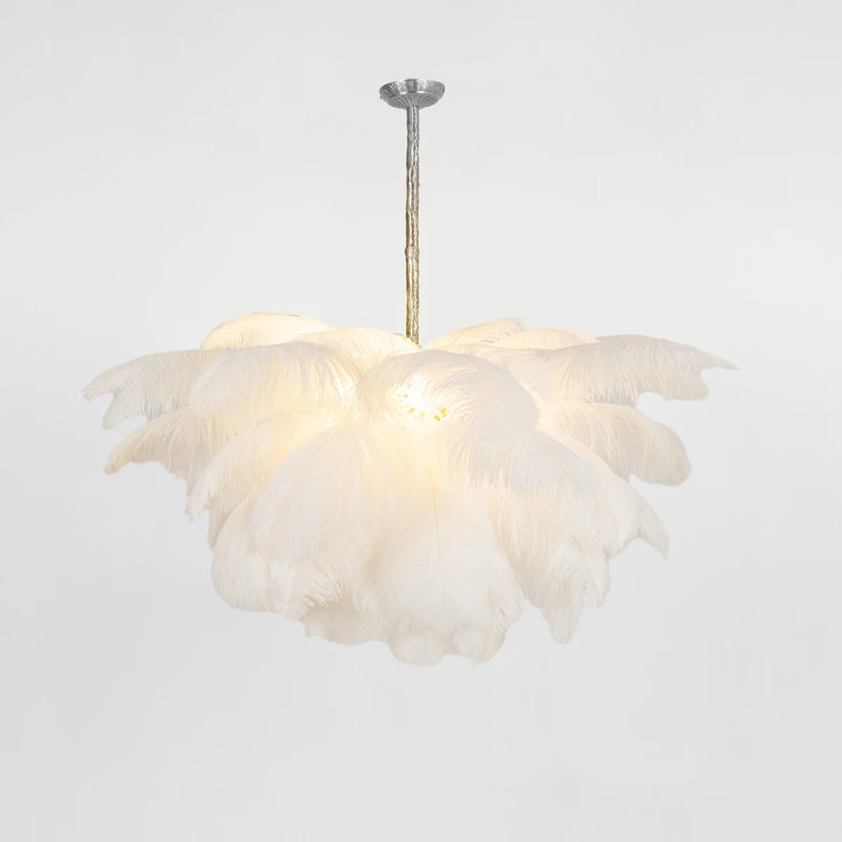 Ostrich Feather Chandelier - Yiarolight