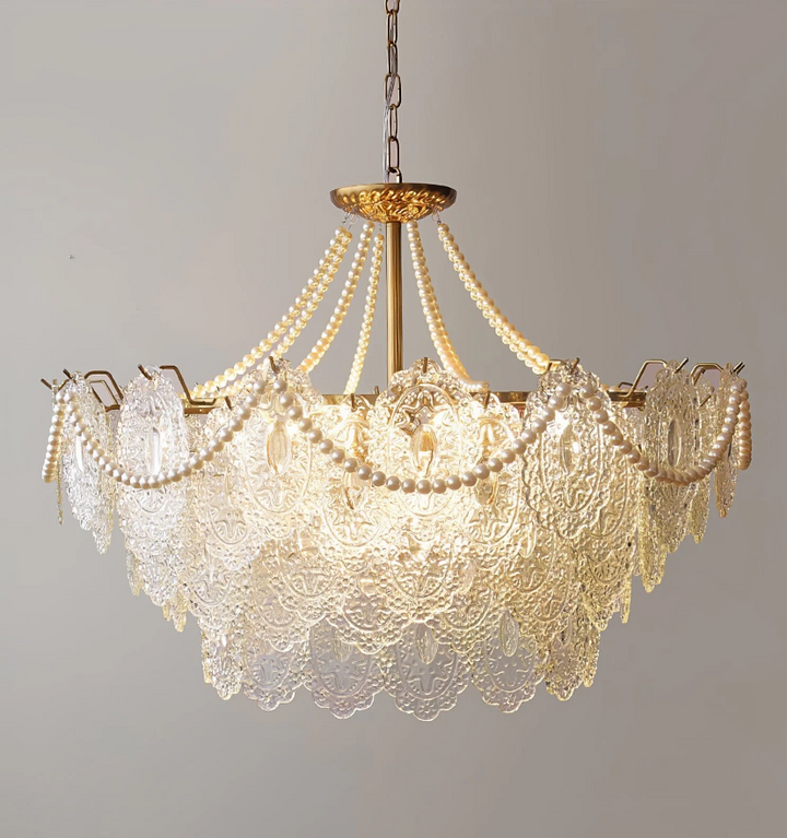 Pearls Glass Chandelier