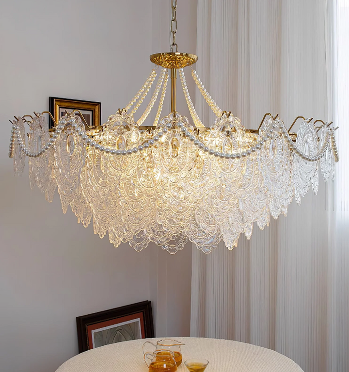 Pearls Glass Chandelier