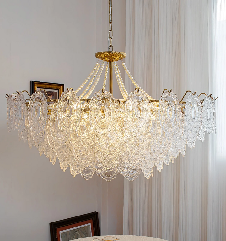 Pearls Glass Chandelier