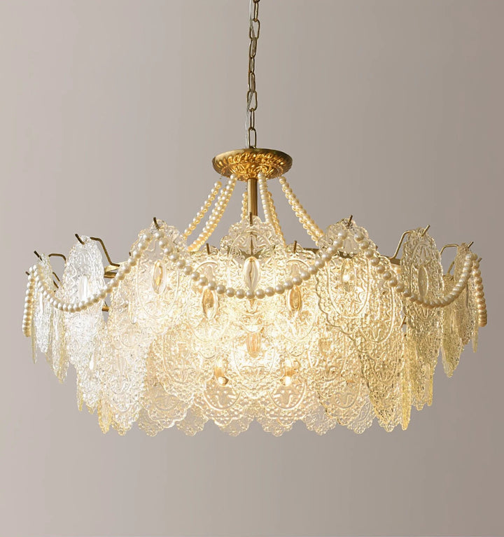 Pearls Glass Chandelier