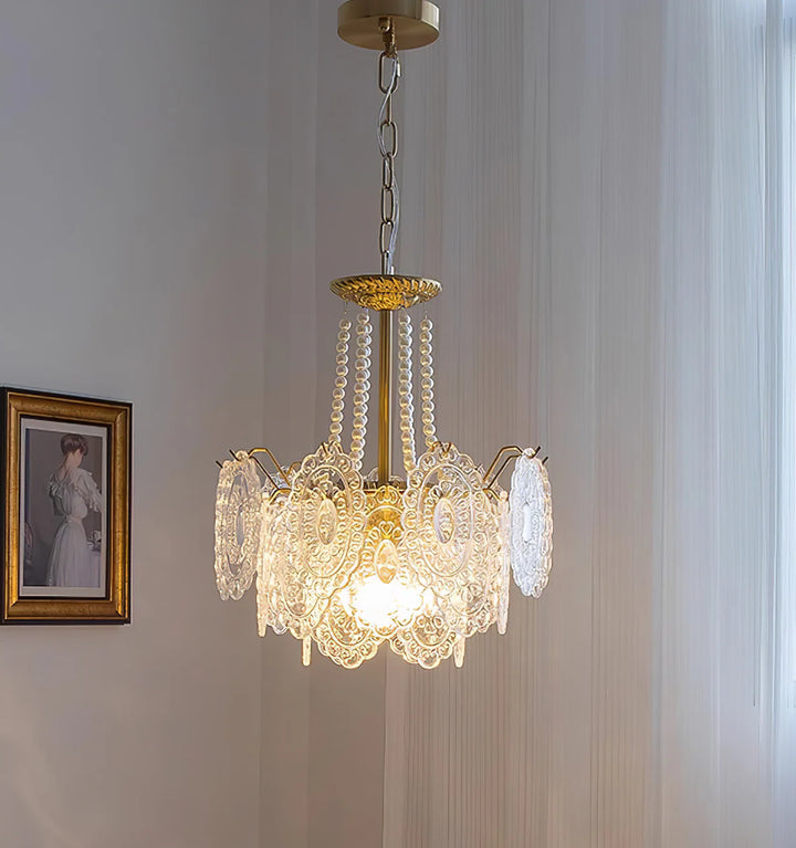 Pearls Glass Chandelier