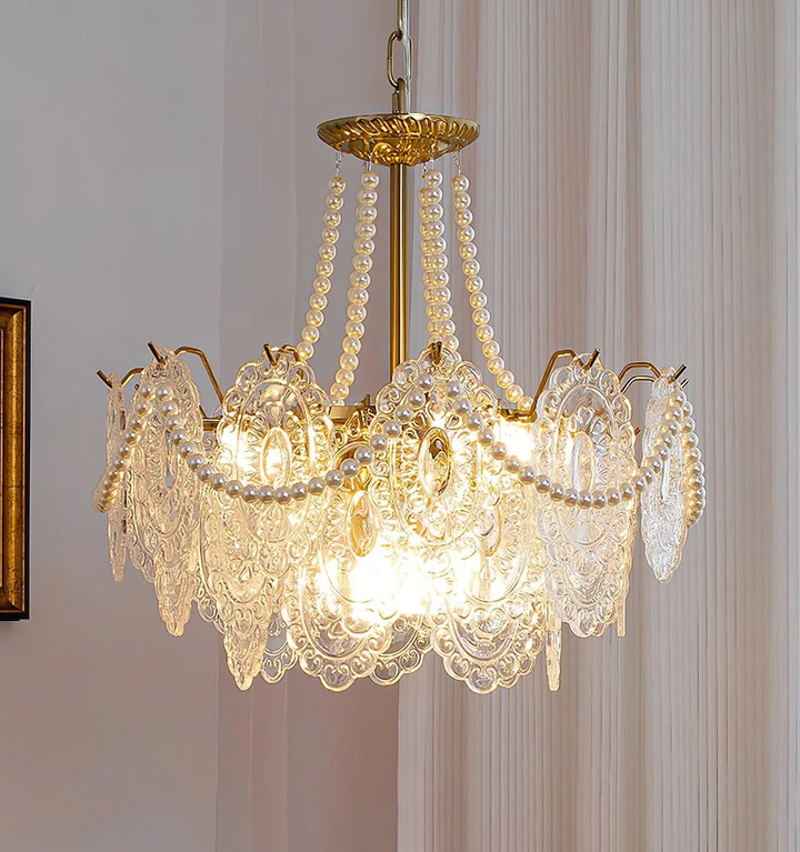 Pearls Glass Chandelier