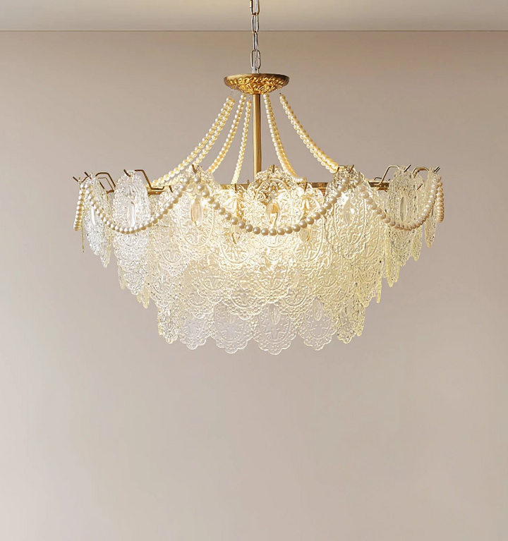 Pearls Glass Chandelier