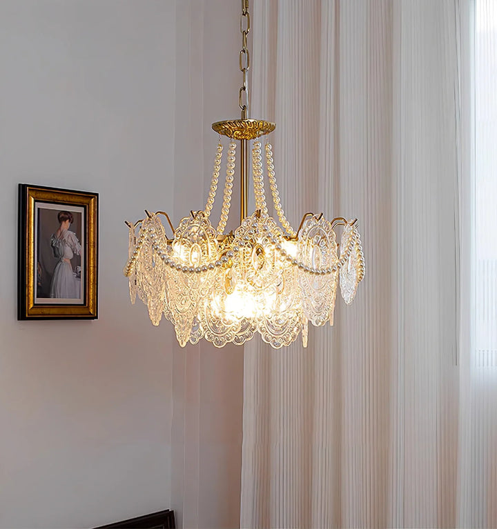 Pearls Glass Chandelier