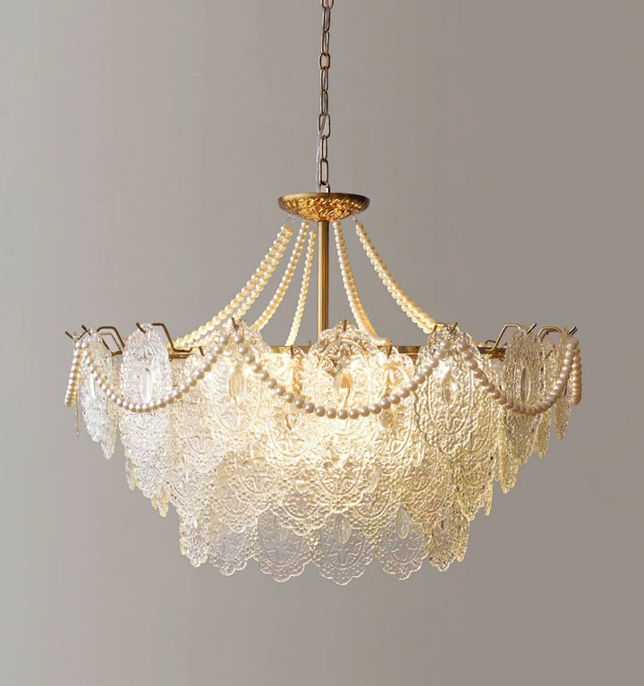 Pearls Glass Chandelier