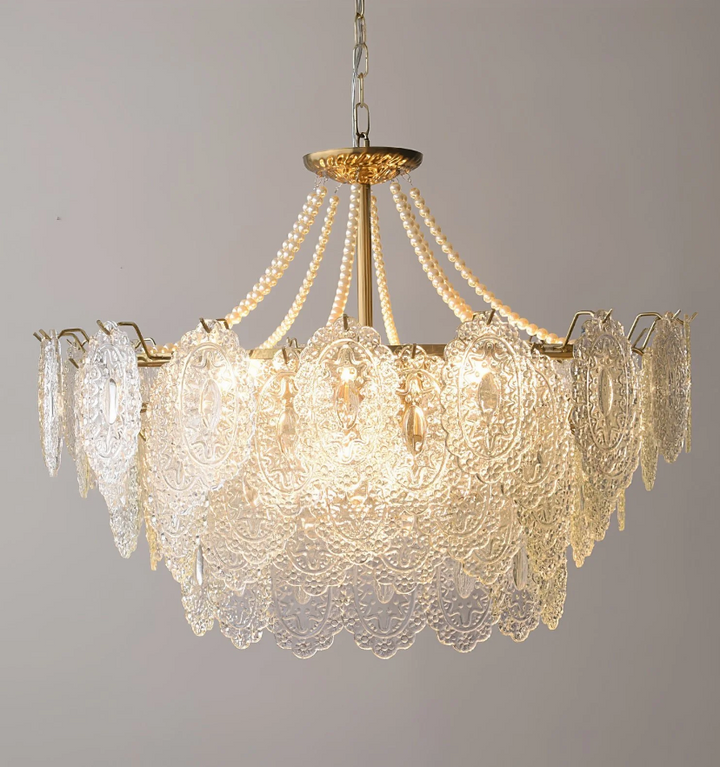 Pearls Glass Chandelier