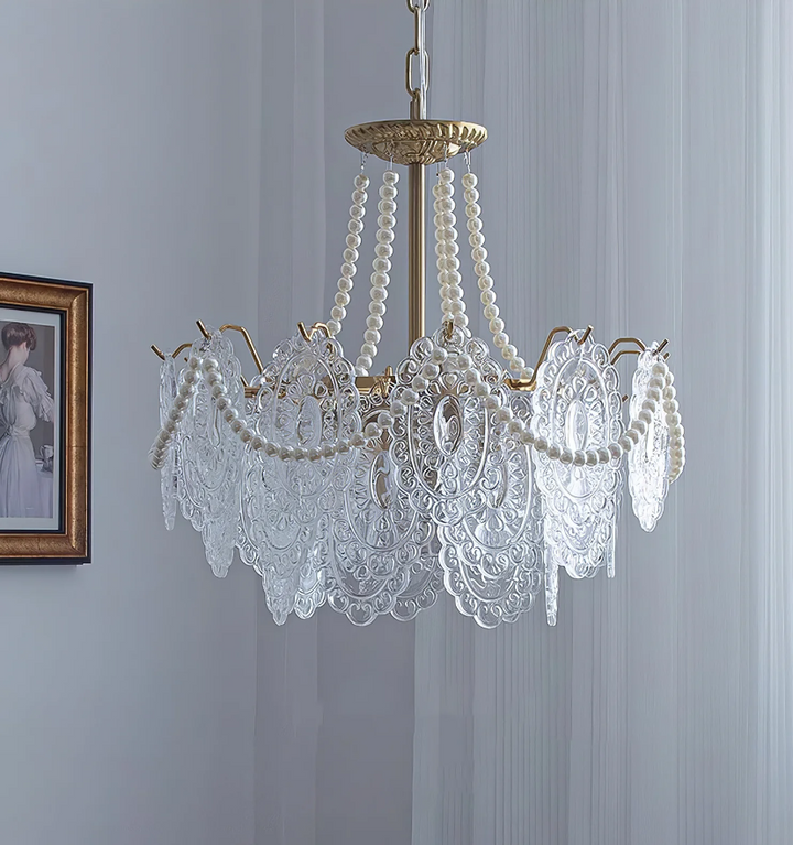 Pearls Glass Chandelier