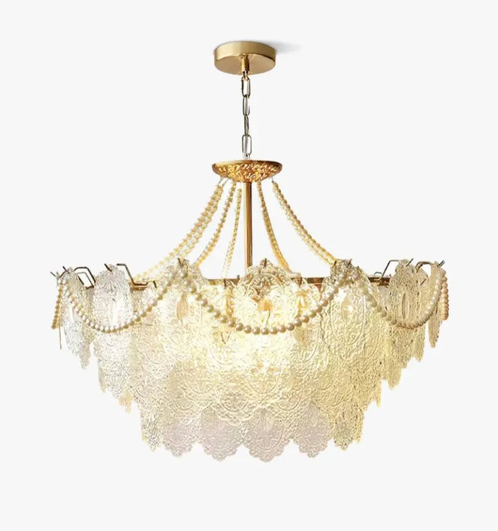 Pearls Glass Chandelier