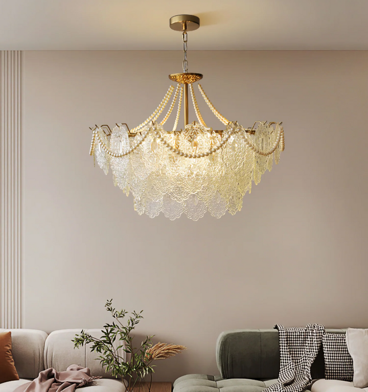 Pearls Glass Chandelier