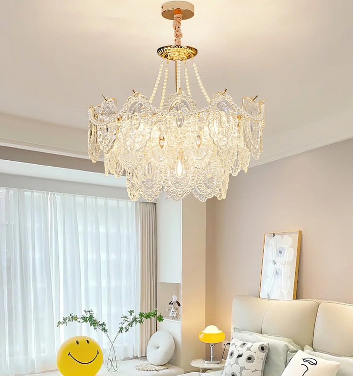 Pearls Glass Chandelier