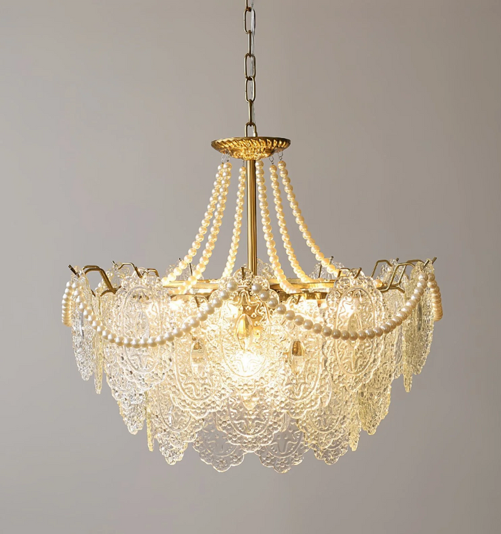 Pearls Glass Chandelier