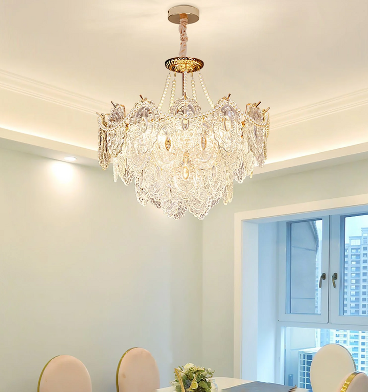 Pearls Glass Chandelier