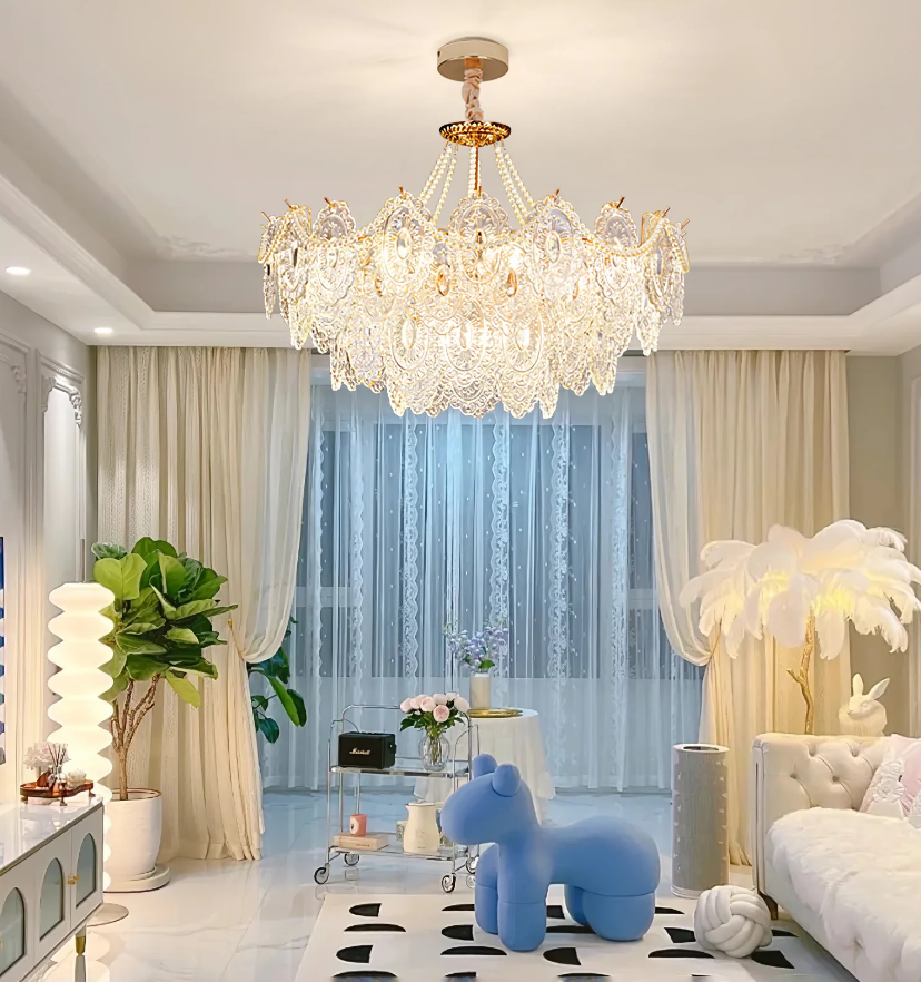 Pearls Glass Chandelier