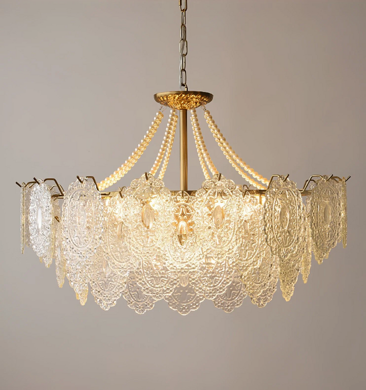 Pearls Glass Chandelier