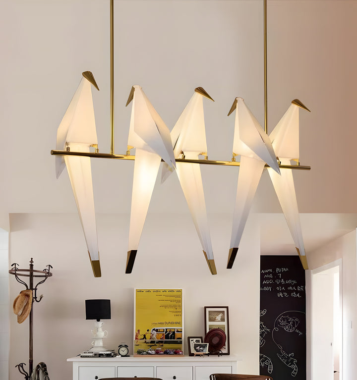 PERCHING BIRD CHANDELIER