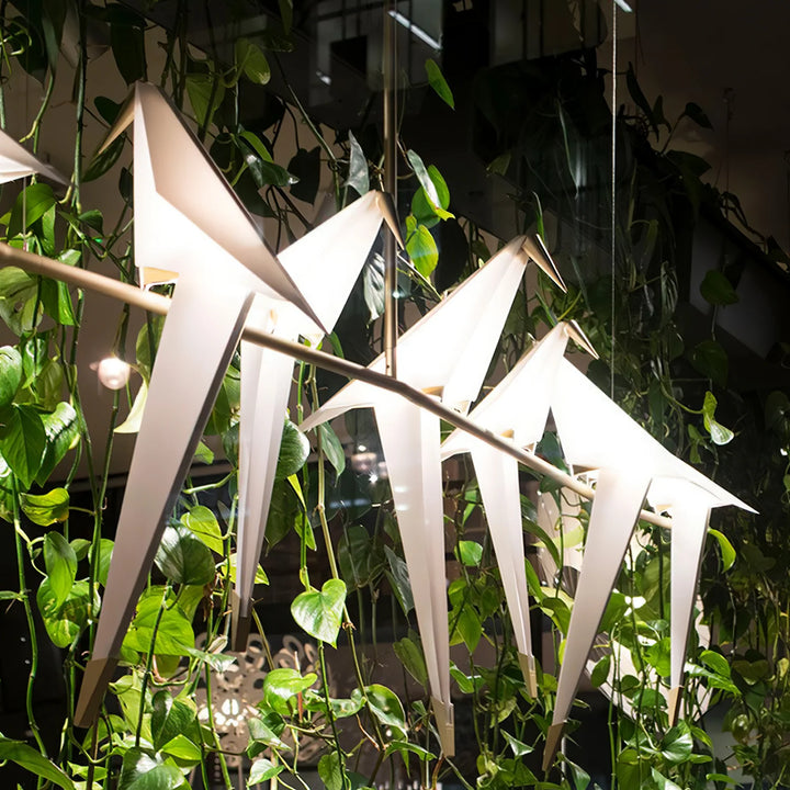 Perching Bird Chandelier