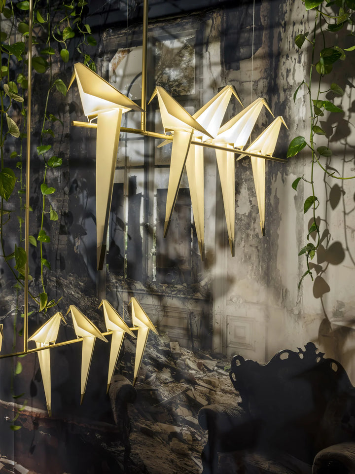 Perching Bird Chandelier