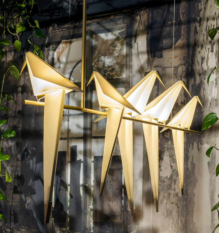 Perching Bird Chandelier