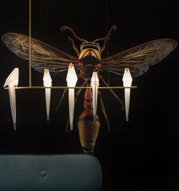 Perching Bird Chandelier
