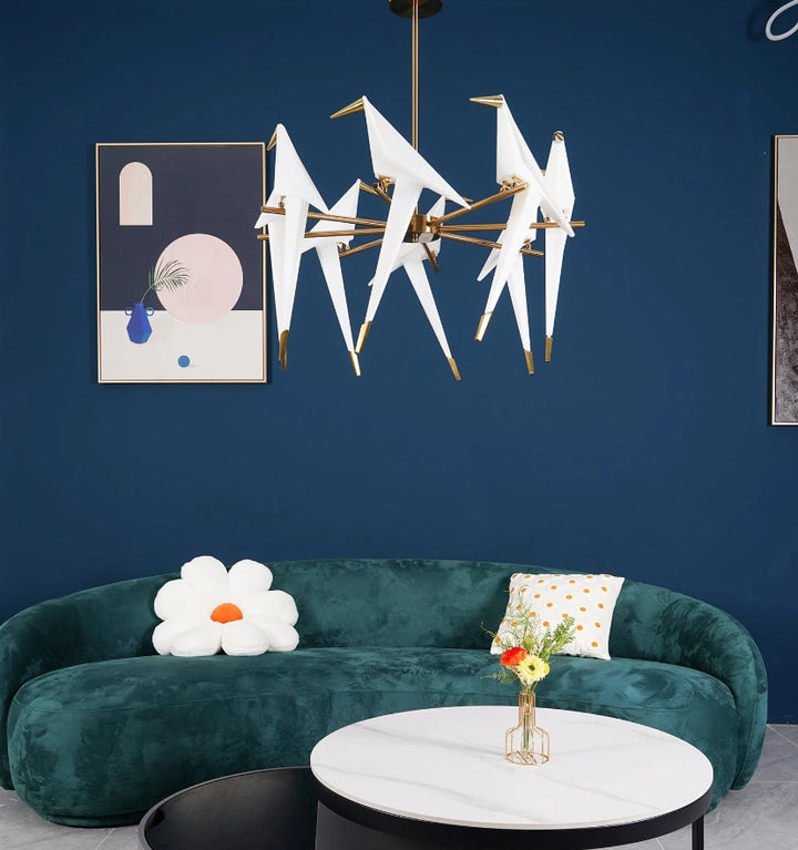 PERCHING BIRD CHANDELIER