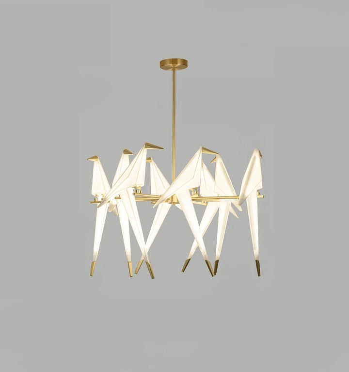 PERCHING BIRD CHANDELIER