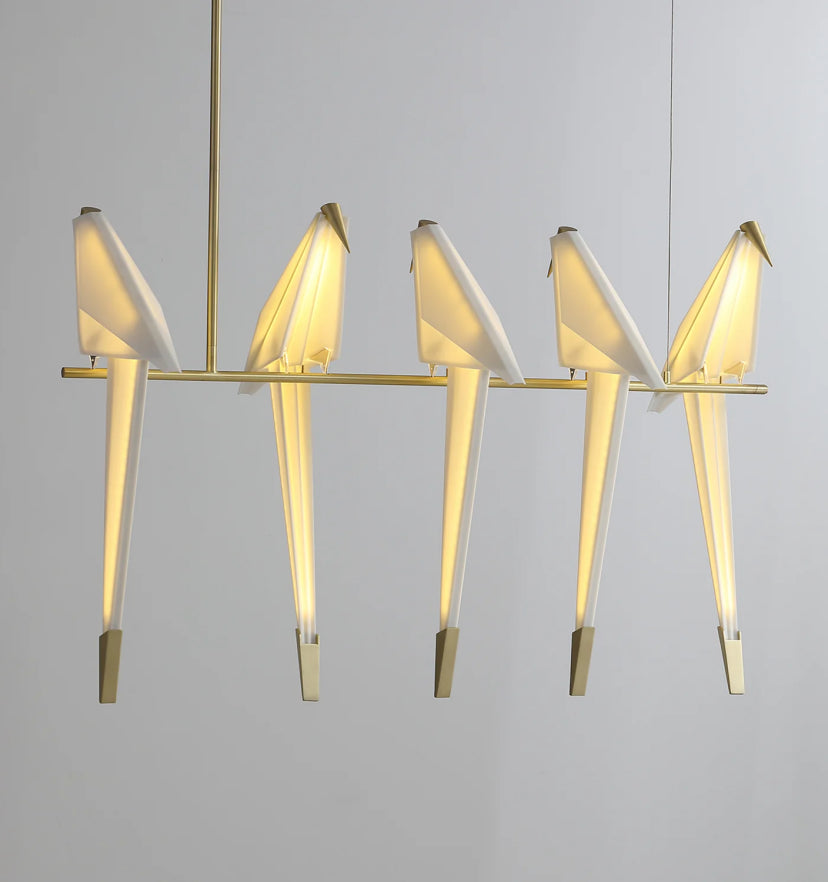 Perching Bird Chandelier