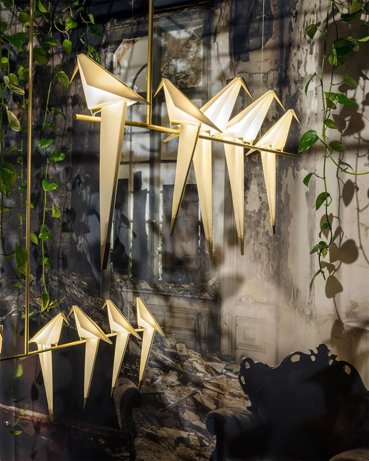 Perching Bird Chandelier