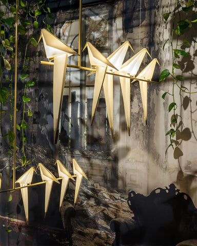 Perching Bird Chandelier