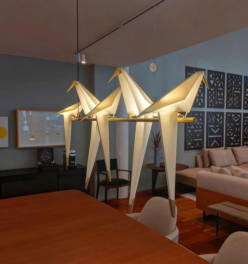 Perching Bird Chandelier