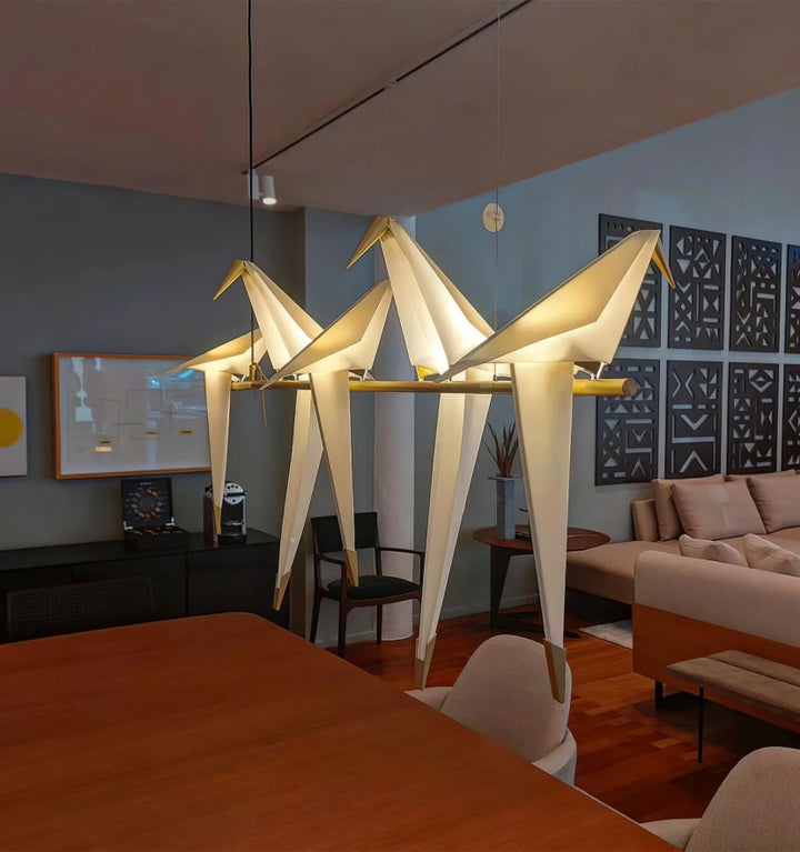 Perching Bird Chandelier