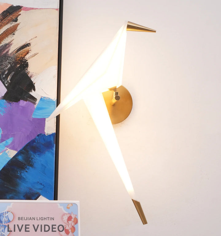Perching Bird Wall Lamp
