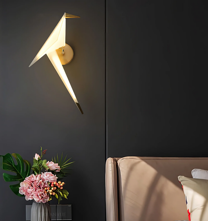 Perching Bird Wall Lamp
