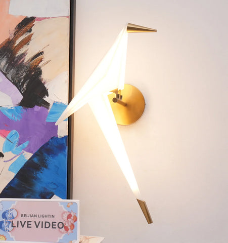 Perching Bird Wall Lamp