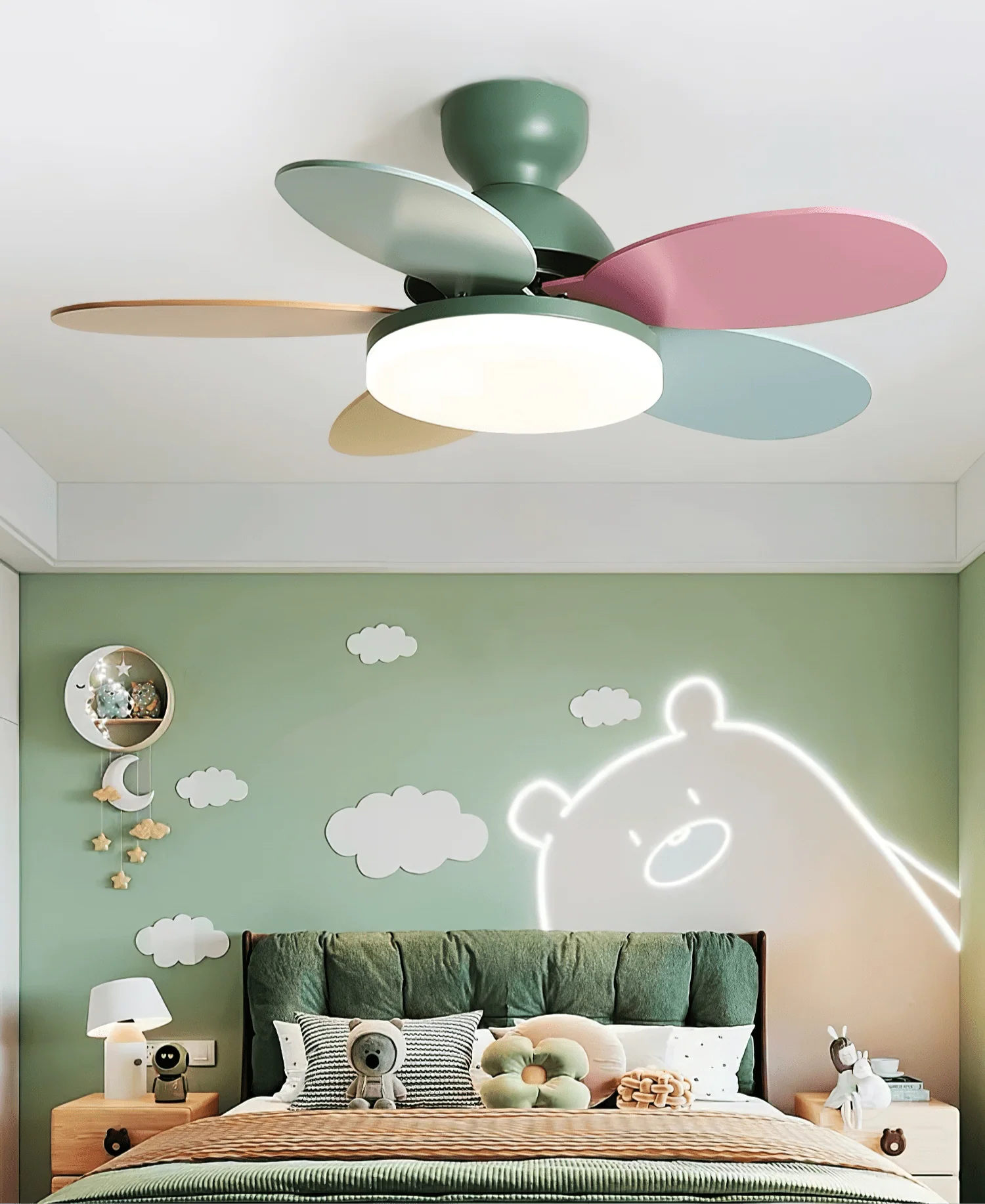 Petalo Ceiling Fan Light - Yiarolight