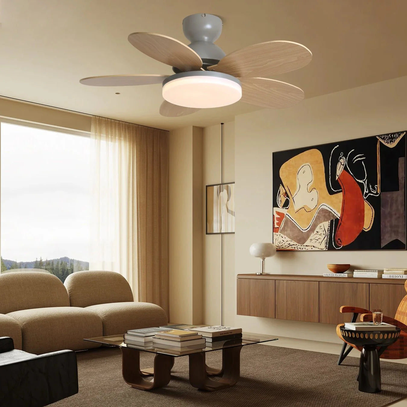 Petalo Ceiling Fan Light - Yiarolight