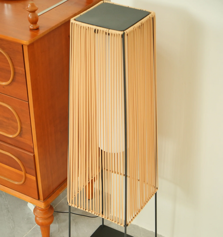Plastic Rattan Outdoor Post Light