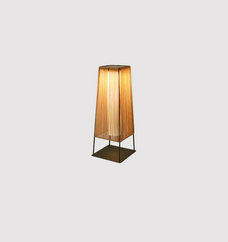 Plastic Rattan Outdoor Post Light